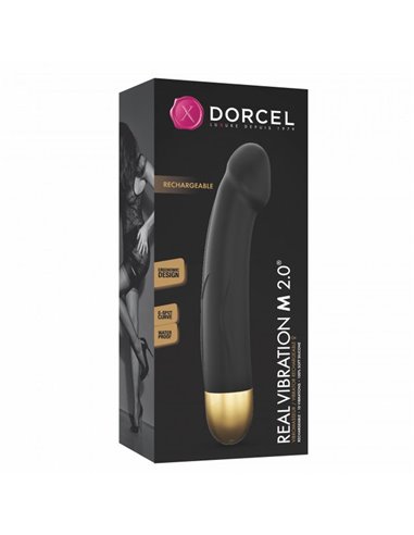 VIBRATORE Real Vibration M-Black-Gold 2.0 (D.) 