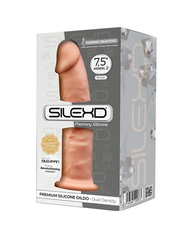 SILEXD - MODELLO 2 PENE REALISTICO PREMIUM SILEXPAN SILICONE 19 CM