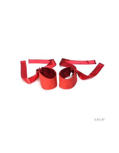 MANETTE IN SETA ETHEREA SILK CUFFS RED