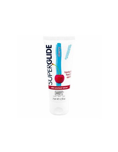 LUBRIFICANTE HOT SUPERGLIDE EDIBLE LUBRICANT- CHERRY