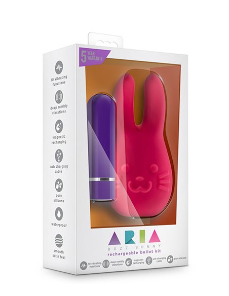 VIBRATORE RABBIT ARIA BUZZ BUNNY CERISE