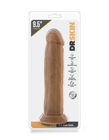 DILDO REALISTICO "DR. SKIN 9.5INCH - COCK MOCHA"