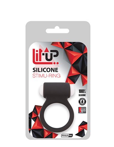 Anello Fallico LIT-UP STIMU RING 3 BLACK