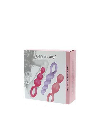 PLU ANALE SATISFYER° PLUGS SET - 3 pezzi MULTICOLOR