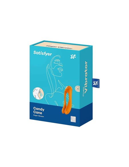 VIBRATORE DA DITO SATISFYER° CANDY CANE - ORANGE