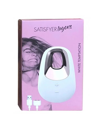 VIBRATORE MINI SATISFYER° LAYONS WHITE TEMPTATION