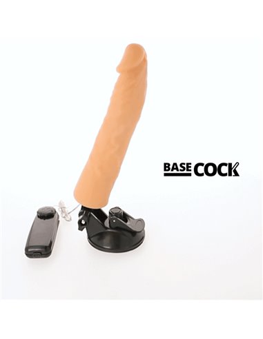 BASECOCK - VIBRATORE REALISTICO TELECOMANDO NATURALE 21 CM -O- 4 CM