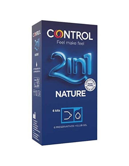 CONTROL - DUO NATURA 2-1 CONSERVANTE + GEL 6 UNITÀ