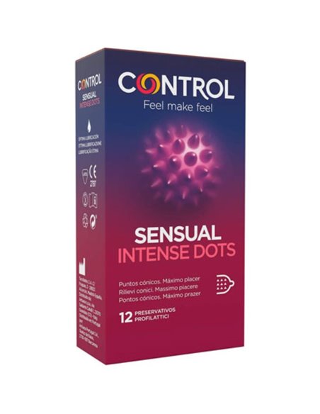 CONTROL - SPIKE CONICAL DOTS CONSERVANTI STRUTTURATI 12 UNITÀ