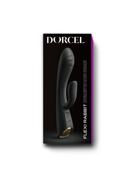 Vibratore FLEXI RABBIT BLACK Dorcel