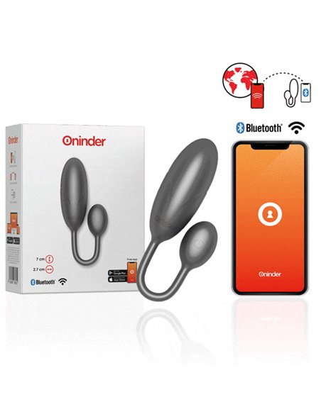 ONINDER - UOVO VIBRANTE DENVER NERO 7 X 2,7 CM APP. GRATUITA