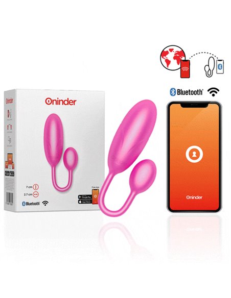 ONINDER - UOVO VIBRANTE DENVER ROSA 7 X 2,7 CM APP GRATUITA