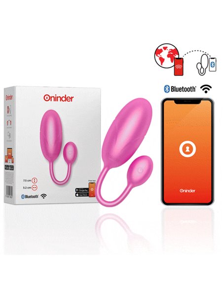 ONINDER - UOVO VIBRANTE TOKYO ROSA 7,5 X 3,2 CM APP GRATUITA