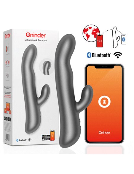 ONINDER - VIBRAZIONE E ROTAZIONE OSLO NERO - APP GRATUITA