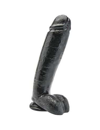 GET REAL - DILDO 25,5 CM CON SFERE NERO