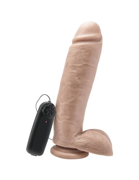 GET REAL - DILDO 25,5 CM CON VIBRATORE PER SFERE