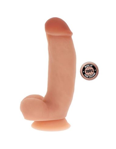 GET REAL - DILDO IN SILICONE 18 CM CON PALLE IN PELLE